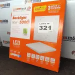 LOTE 321 - 01 - PAINEL DE LED SOBREPOR HOME TECH 50W 60X60CM 5000 LÚMENS LUZ BRANCA (NO ESTADO, NÃO SABEMOS SE FUNCIONA. LEILÃO NÃO TEM GARANTIA E NEM DEVOLUÇÃO, SUJEITO A POSSÍVEIS AVARIAS VISÍVEIS/OCULTAS E/OU AUSÊNCIA DE COMPONENTES)