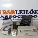 LOTE 156 - 02 SCANNERS MARCA EPSON E HP, 01 LEITORA DE CÓDIGO DE BARRAS, 01 RELÓGIO DE PONTO E 01 PLASTIFICADORA. (NO ESTADO) ATENÇÃO! FAZER A VISITAÇÃO ANTES DE ARREMATAR, NÃO SABEMOS SE FUNCIONA. LEILÃO NÃO TEM GARANTIA E NEM DEVOLUÇÃO, SUJEITO A POSSÍVEIS AVARIAS VISÍVEIS/OCULTAS E/OU AUSÊNCIA DE COMPONENTES.
