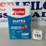 LOTE 150 - 01 LATA DE TINTA PARA INTERIORES DE 16/18 BRANCO MARCA IQUINE DIATEX. (NOVO)(NO ESTADO) ATENÇÃO! FAZER A VISITAÇÃO ANTES DE ARREMATAR, NÃO SABEMOS SE FUNCIONA. LEILÃO NÃO TEM GARANTIA E NEM DEVOLUÇÃO, SUJEITO A POSSÍVEIS AVARIAS VISÍVEIS/OCULTAS E/OU AUSÊNCIA DE COMPONENTES.