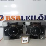 LOTE 097 - 02 CAIXAS DE SOM MARCA SONNY. (NO ESTADO) ATENÇÃO! FAZER A VISITAÇÃO ANTES DE ARREMATAR, NÃO SABEMOS SE FUNCIONA. LEILÃO NÃO TEM GARANTIA E NEM DEVOLUÇÃO, SUJEITO A POSSÍVEIS AVARIAS VISÍVEIS/OCULTAS E/OU AUSÊNCIA DE COMPONENTES.