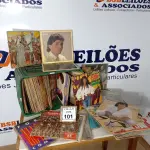 LOTE 101 - 01 LOTE COM APROXIMADAMENTE 100 DISCOS DE VINIL VARIADOS. (NO ESTADO) ATENÇÃO! FAZER A VISITAÇÃO ANTES DE ARREMATAR, NÃO SABEMOS SE FUNCIONA. LEILÃO NÃO TEM GARANTIA E NEM DEVOLUÇÃO, SUJEITO A POSSÍVEIS AVARIAS VISÍVEIS/OCULTAS E/OU AUSÊNCIA DE COMPONENTES.