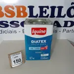 LOTE 150 - 01 LATA DE TINTA PARA INTERIORES DE 16/18 BRANCO MARCA IQUINE DIATEX. (NOVO)(NO ESTADO) ATENÇÃO! FAZER A VISITAÇÃO ANTES DE ARREMATAR, NÃO SABEMOS SE FUNCIONA. LEILÃO NÃO TEM GARANTIA E NEM DEVOLUÇÃO, SUJEITO A POSSÍVEIS AVARIAS VISÍVEIS/OCULTAS E/OU AUSÊNCIA DE COMPONENTES.