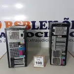 LOTE 100 - 02 SERVIDORES MARCA DELL. (NO ESTADO) ATENÇÃO! FAZER A VISITAÇÃO ANTES DE ARREMATAR, NÃO SABEMOS SE FUNCIONA. LEILÃO NÃO TEM GARANTIA E NEM DEVOLUÇÃO, SUJEITO A POSSÍVEIS AVARIAS VISÍVEIS/OCULTAS E/OU AUSÊNCIA DE COMPONENTES.