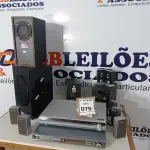 LOTE 079 - 02  HOME THEATHER, SENDO 01 MODELO DAV-DZ20 E 01 HTS- 3410D MARCA PHILIPS, 05 CAIXINHAS SONY, 02 CAIXINHAS CLONE E 4 CAIXAS DIVERSAS. (NO ESTADO) ATENÇÃO! FAZER A VISITAÇÃO ANTES DE ARREMATAR, NÃO SABEMOS SE FUNCIONA. LEILÃO NÃO TEM GARANTIA E NEM DEVOLUÇÃO, SUJEITO A POSSÍVEIS AVARIAS VISÍVEIS/OCULTAS E/OU AUSÊNCIA DE COMPONENTES.