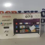 LOTE 075 - 01 - SMART TV AIWA 32”, ANDROID, HD (NO ESTADO, NÃO SABEMOS SE FUNCIONA. LEILÃO NÃO TEM GARANTIA E NEM DEVOLUÇÃO, SUJEITO A POSSÍVEIS AVARIAS VISÍVEIS/OCULTAS E/OU AUSÊNCIA DE COMPONENTES)