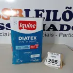 LOTE 205 - 01 LATA DE TINTA PARA INTERIORES DE 16/18 BRANCO BASE P MARCA IQUINE DIATEX. (NOVO)(NO ESTADO) ATENÇÃO! FAZER A VISITAÇÃO ANTES DE ARREMATAR, NÃO SABEMOS SE FUNCIONA. LEILÃO NÃO TEM GARANTIA E NEM DEVOLUÇÃO, SUJEITO A POSSÍVEIS AVARIAS VISÍVEIS/OCULTAS E/OU AUSÊNCIA DE COMPONENTES.
