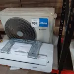 LOTE 034 - 01 AIR CONDITIONER MIDEA INVERTE COM CONTROLE. (NO ESTADO EM QUE SE ENCONTRA. SUJEITO A AVARIAS OCULTAS/VISÍVEIS.)  BF8534S