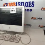 LOTE 364 - 01 ALL IN ONE APPLE COM TECLADO E AVARIAS NA TELA. (NO ESTADO) ATENÇÃO! FAZER A VISITAÇÃO ANTES DE ARREMATAR, NÃO SABEMOS SE FUNCIONA. LEILÃO NÃO TEM GARANTIA E NEM DEVOLUÇÃO, SUJEITO A POSSÍVEIS AVARIAS VISÍVEIS/OCULTAS E/OU AUSÊNCIA DE COMPONENTES.