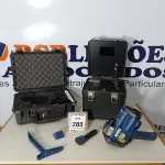 LOTE 285 - 01 KIT RADAR MÓVEL MARCA LASER TECH. (NO ESTADO) ATENÇÃO! FAZER A VISITAÇÃO ANTES DE ARREMATAR, NÃO SABEMOS SE FUNCIONA. LEILÃO NÃO TEM GARANTIA E NEM DEVOLUÇÃO, SUJEITO A POSSÍVEIS AVARIAS VISÍVEIS/OCULTAS E/OU AUSÊNCIA DE COMPONENTES.