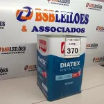 LOTE 370 - 01 LATA DE TINTA PARA INTERIORES IQUINE DIATEX BASE P ACRÍLICO FOSCO 18 L. (NOVO) (NO ESTADO) ATENÇÃO! FAZER A VISITAÇÃO ANTES DE ARREMATAR, NÃO SABEMOS SE FUNCIONA. LEILÃO NÃO TEM GARANTIA E NEM DEVOLUÇÃO, SUJEITO A POSSÍVEIS AVARIAS VISÍVEIS/OCULTAS E/OU AUSÊNCIA DE COMPONENTES.