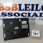 LOTE 181 - 01 NOTEBOOK SEM FONTE MARCA VECTOR.  (NO ESTADO) ATENÇÃO! FAZER A VISITAÇÃO ANTES DE ARREMATAR, NÃO SABEMOS SE FUNCIONA. LEILÃO NÃO TEM GARANTIA E NEM DEVOLUÇÃO, SUJEITO A POSSÍVEIS AVARIAS VISÍVEIS/OCULTAS E/OU AUSÊNCIA DE COMPONENTES.