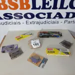LOTE 192 - 01 LOTE COM JOGOS DE PASTILHA DE FREIO DIVERSAS E 02 CORRENTES DE MOTO YAMAHA FAZER 2008. (NO ESTADO) ATENÇÃO! FAZER A VISITAÇÃO ANTES DE ARREMATAR, NÃO SABEMOS SE FUNCIONA. LEILÃO NÃO TEM GARANTIA E NEM DEVOLUÇÃO, SUJEITO A POSSÍVEIS AVARIAS VISÍVEIS/OCULTAS E/OU AUSÊNCIA DE COMPONENTES.