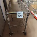 LOTE 406 - 01 CARRINHO PARA TRANSPORTE 03 BANDEJAS. (NO ESTADO) ATENÇÃO! FAZER A VISITAÇÃO ANTES DE ARREMATAR, NÃO SABEMOS SE FUNCIONA. LEILÃO NÃO TEM GARANTIA E NEM DEVOLUÇÃO, SUJEITO A POSSÍVEIS AVARIAS VISÍVEIS/OCULTAS E/OU AUSÊNCIA DE COMPONENTES.