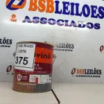 LOTE 375 - 01 LATA DE TINTA MARCA SUVINIL ESMALTE BRILHANTE NA COR VERMELHO 3.6L. (NOVO)(NO ESTADO) ATENÇÃO! FAZER A VISITAÇÃO ANTES DE ARREMATAR, NÃO SABEMOS SE FUNCIONA. LEILÃO NÃO TEM GARANTIA E NEM DEVOLUÇÃO, SUJEITO A POSSÍVEIS AVARIAS VISÍVEIS/OCULTAS E/OU AUSÊNCIA DE COMPONENTES.
