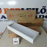 LOTE 262 - 04 LUMINÁRIAS DE EMBUTIR MARCA LUMILUZ. (NO ESTADO) ATENÇÃO! FAZER A VISITAÇÃO ANTES DE ARREMATAR, NÃO SABEMOS SE FUNCIONA. LEILÃO NÃO TEM GARANTIA E NEM DEVOLUÇÃO, SUJEITO A POSSÍVEIS AVARIAS VISÍVEIS/OCULTAS E/OU AUSÊNCIA DE COMPONENTES.