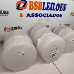 LOTE 376 - 06 DISPENSES DE PAPEL. (NO ESTADO) ATENÇÃO! FAZER A VISITAÇÃO ANTES DE ARREMATAR, NÃO SABEMOS SE FUNCIONA. LEILÃO NÃO TEM GARANTIA E NEM DEVOLUÇÃO, SUJEITO A POSSÍVEIS AVARIAS VISÍVEIS/OCULTAS E/OU AUSÊNCIA DE COMPONENTES.