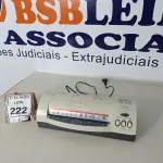 LOTE 222 - 01 PLASTIFICADORA MODELO 2401 110V. (NO ESTADO) ATENÇÃO! FAZER A VISITAÇÃO ANTES DE ARREMATAR, NÃO SABEMOS SE FUNCIONA. LEILÃO NÃO TEM GARANTIA E NEM DEVOLUÇÃO, SUJEITO A POSSÍVEIS AVARIAS VISÍVEIS/OCULTAS E/OU AUSÊNCIA DE COMPONENTES.