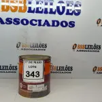 LOTE 343 - 01 LATA DE TINTA ESMALTE PARA MADEIRA E METAIS SUVINIL VERMELHO 3,6L. (NO ESTADO) ATENÇÃO! FAZER A VISITAÇÃO ANTES DE ARREMATAR, NÃO SABEMOS SE FUNCIONA. LEILÃO NÃO TEM GARANTIA E NEM DEVOLUÇÃO, SUJEITO A POSSÍVEIS AVARIAS VISÍVEIS/OCULTAS E/OU AUSÊNCIA DE COMPONENTES.