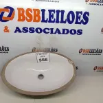 LOTE 356 - 01 CUBA PARA PIA DE BANHEIRO NA COR BRANCA (NOVO). (NO ESTADO) ATENÇÃO! FAZER A VISITAÇÃO ANTES DE ARREMATAR, NÃO SABEMOS SE FUNCIONA. LEILÃO NÃO TEM GARANTIA E NEM DEVOLUÇÃO, SUJEITO A POSSÍVEIS AVARIAS VISÍVEIS/OCULTAS E/OU AUSÊNCIA DE COMPONENTES.
