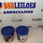 LOTE 367 - 02 BALDES DE TINTA QUALITEX 3,6L SENDO 01 NA COR AREIA E 01 AMARELO SOL. (NOVO) (NO ESTADO) ATENÇÃO! FAZER A VISITAÇÃO ANTES DE ARREMATAR, NÃO SABEMOS SE FUNCIONA. LEILÃO NÃO TEM GARANTIA E NEM DEVOLUÇÃO, SUJEITO A POSSÍVEIS AVARIAS VISÍVEIS/OCULTAS E/OU AUSÊNCIA DE COMPONENTES.