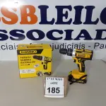 LOTE 185 -  01 PARAFUSADEIRA BATERIA 21V MARCA BOMVINK COM CARREGADOR. (NOVA) (NO ESTADO) ATENÇÃO! FAZER A VISITAÇÃO ANTES DE ARREMATAR, NÃO SABEMOS SE FUNCIONA. LEILÃO NÃO TEM GARANTIA E NEM DEVOLUÇÃO, SUJEITO A POSSÍVEIS AVARIAS VISÍVEIS/OCULTAS E/OU AUSÊNCIA DE COMPONENTES.