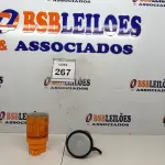 LOTE 267 - 01 MEGAFONE PEQUENO CINZA E 01 SINALIZADOR PARA CONE. (NO ESTADO EM QUE SE ENCONTRA. SUJEITO A AVARIAS OCULTAS/VISÍVEIS.)