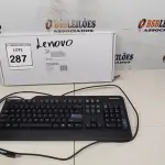 LOTE 287 - 01 TECLADO PARA COMPUTADORE. (NO ESTADO EM QUE SE ENCONTRA. SUJEITO A AVARIAS OCULTAS/VISÍVEIS.)