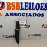 LOTE 130 - 01 FACA IMPORTADA AÇO INOXIDÁVEL CABO EM MADEIRA FULL TANG BAINHA DE NYLON TAMANHO TOTAL 30CM PESO340 JÁ AFIADO PREÇO SUGERIDO INICIAL   (NOVO) (NO ESTADO) ATENÇÃO! FAZER A VISITAÇÃO ANTES DE ARREMATAR, NÃO SABEMOS SE FUNCIONA. LEILÃO NÃO TEM GARANTIA E NEM DEVOLUÇÃO, SUJEITO A POSSÍVEIS AVARIAS VISÍVEIS/OCULTAS E/OU AUSÊNCIA DE COMPONENTES.