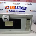 LOTE 190 - 01 MICRO-ONDAS WHIRLPOOL 110V. (NO ESTADO EM QUE SE ENCONTRA. SUJEITO A AVARIAS OCULTAS/VISÍVEIS.)  AV9461W