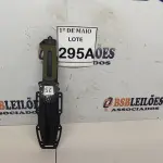 LOTE 295 - 01 FACA TÁTICA IMPORTADO AÇO INOXIDÁVEL CABO EM POLÍMERO    BAINHA EM POLÍMERO COM AMOLADOR E PEDERNEIRA TAMANHO TOTAL 26CM PESO 188G JÁ AFIADA  