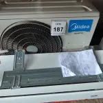 LOTE 187 - 01 AR CONDICIONADO SPRINGER MIDEA INVERTER 18.000BTUS COM CONTROLE. (NO ESTADO EM QUE SE ENCONTRA. SUJEITO A AVARIAS OCULTAS/VISÍVEIS.) BF8547A