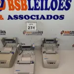 LOTE 274 - 03 IMPRESSORAS DE CUPOM MARCA DIABOLD. (NO ESTADO) ATENÇÃO! FAZER A VISITAÇÃO ANTES DE ARREMATAR, NÃO SABEMOS SE FUNCIONA, LEILÃO NÃO TEM GARANTIA E NEM DEVOLUÇÃO, SUJEITO A POSSÍVEIS AVARIAS VISÍVEIS/OCULTAS E/OU AUSÊNCIA DE COMPONENTES.