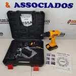 LOTE 195 - 01 PARAFUSADEIRA 48V COM DUAS BATERIAS E ADAPTADOR CORTADOR DE CHAPA COM MALETA  (NOVO) (NO ESTADO) ATENÇÃO! FAZER A VISITAÇÃO ANTES DE ARREMATAR, NÃO SABEMOS SE FUNCIONA. LEILÃO NÃO TEM GARANTIA E NEM DEVOLUÇÃO, SUJEITO A POSSÍVEIS AVARIAS VISÍVEIS/OCULTAS E/OU AUSÊNCIA DE COMPONENTES.