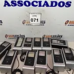 LOTE 071 - 11 SCANNER BIOMÉTRICO. (NO ESTADO) ATENÇÃO! FAZER A VISITAÇÃO ANTES DE ARREMATAR, NÃO SABEMOS SE FUNCIONA, LEILÃO NÃO TEM GARANTIA E NEM DEVOLUÇÃO, SUJEITO A POSSÍVEIS AVARIAS VISÍVEIS/OCULTAS E/OU AUSÊNCIA DE COMPONENTES.