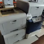LOTE 203 - 04 IMPRESSORAS SENDO, 03 MODELOS ML-3471ND SAMSUNG E 01 PHASER 4600 MARCA XEROX.  (NO ESTADO) ATENÇÃO! FAZER A VISITAÇÃO ANTES DE ARREMATAR, NÃO SABEMOS SE FUNCIONA, LEILÃO NÃO TEM GARANTIA E NEM DEVOLUÇÃO, SUJEITO A POSSÍVEIS AVARIAS VISÍVEIS/OCULTAS E/OU AUSÊNCIA DE COMPONENTES.