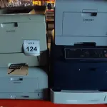 LOTE 124 - 04 IMPRESSORAS, SENDO 03 MODELOS ML 3561ND, ML3471 MARCA SAMSUNG E 01 IMPRESSORA MULTIFUNCIONAL PHASER 4600 MARCAS XEROX. (NO ESTADO) ATENÇÃO! FAZER A VISITAÇÃO ANTES DE ARREMATAR, NÃO SABEMOS SE FUNCIONA, LEILÃO NÃO TEM GARANTIA E NEM DEVOLUÇÃO, SUJEITO A POSSÍVEIS AVARIAS VISÍVEIS/OCULTAS E/OU AUSÊNCIA DE COMPONENTES.