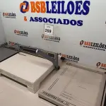LOTE 269 - 02 CORTADORES DE PAPEL MANUAL 01 ENCADERNADORA. (NO ESTADO) ATENÇÃO! FAZER A VISITAÇÃO ANTES DE ARREMATAR, NÃO SABEMOS SE FUNCIONA, LEILÃO NÃO TEM GARANTIA E NEM DEVOLUÇÃO, SUJEITO A POSSÍVEIS AVARIAS VISÍVEIS/OCULTAS E/OU AUSÊNCIA DE COMPONENTES.