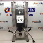 LOTE 270 - 01 CAFETEIRA ELÉTRICA INOX. (NO ESTADO) ATENÇÃO! FAZER A VISITAÇÃO ANTES DE ARREMATAR, NÃO SABEMOS SE FUNCIONA, LEILÃO NÃO TEM GARANTIA E NEM DEVOLUÇÃO, SUJEITO A POSSÍVEIS AVARIAS VISÍVEIS/OCULTAS E/OU AUSÊNCIA DE COMPONENTES.