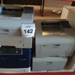 LOTE 142 - 04 IMPRESSORAS, SENDO 03 MODELOS ML 3471ND MARCA SAMSUNG E 01 IMPRESSORA PHASER 4600 MARCA XEROX. (NO ESTADO) ATENÇÃO! FAZER A VISITAÇÃO ANTES DE ARREMATAR, NÃO SABEMOS SE FUNCIONA, LEILÃO NÃO TEM GARANTIA E NEM DEVOLUÇÃO, SUJEITO A POSSÍVEIS AVARIAS VISÍVEIS/OCULTAS E/OU AUSÊNCIA DE COMPONENTES.