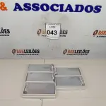 LOTE 043 - 05 BATERIAS METÁLICAS. (NO ESTADO) ATENÇÃO! FAZER A VISITAÇÃO ANTES DE ARREMATAR, NÃO SABEMOS SE FUNCIONA, LEILÃO NÃO TEM GARANTIA E NEM DEVOLUÇÃO, SUJEITO A POSSÍVEIS AVARIAS VISÍVEIS/OCULTAS E/OU AUSÊNCIA DE COMPONENTES.