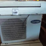 LOTE 189 - 01 AR CONDICIONADO MODELO SPRINGER MARCA CARRIER. (NO ESTADO) ATENÇÃO! FAZER A VISITAÇÃO ANTES DE ARREMATAR, NÃO SABEMOS SE FUNCIONA, LEILÃO NÃO TEM GARANTIA E NEM DEVOLUÇÃO, SUJEITO A POSSÍVEIS AVARIAS VISÍVEIS/OCULTAS E/OU AUSÊNCIA DE COMPONENTES.