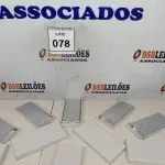 LOTE 078 - 05 BATERIAS METÁLICAS. (NO ESTADO) ATENÇÃO! FAZER A VISITAÇÃO ANTES DE ARREMATAR, NÃO SABEMOS SE FUNCIONA, LEILÃO NÃO TEM GARANTIA E NEM DEVOLUÇÃO, SUJEITO A POSSÍVEIS AVARIAS VISÍVEIS/OCULTAS E/OU AUSÊNCIA DE COMPONENTES.