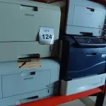 LOTE 124 - 04 IMPRESSORAS, SENDO 03 MODELOS ML 3561ND, ML3471 MARCA SAMSUNG E 01 IMPRESSORA MULTIFUNCIONAL PHASER 4600 MARCAS XEROX. (NO ESTADO) ATENÇÃO! FAZER A VISITAÇÃO ANTES DE ARREMATAR, NÃO SABEMOS SE FUNCIONA, LEILÃO NÃO TEM GARANTIA E NEM DEVOLUÇÃO, SUJEITO A POSSÍVEIS AVARIAS VISÍVEIS/OCULTAS E/OU AUSÊNCIA DE COMPONENTES.
