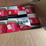 LOTE 258 - 01 LOTE COM GRANDE QUANTIDADE DE ALMOFADA PARA CARIMBO PLÁSTICA. (NO ESTADO) ATENÇÃO! FAZER A VISITAÇÃO ANTES DE ARREMATAR, NÃO SABEMOS SE FUNCIONA, LEILÃO NÃO TEM GARANTIA E NEM DEVOLUÇÃO, SUJEITO A POSSÍVEIS AVARIAS VISÍVEIS/OCULTAS E/OU AUSÊNCIA DE COMPONENTES.