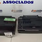 LOTE 213 - 02 IMPRESSORAS TX410 EPSON. (NO ESTADO) ATENÇÃO! FAZER A VISITAÇÃO ANTES DE ARREMATAR, NÃO SABEMOS SE FUNCIONA, LEILÃO NÃO TEM GARANTIA E NEM DEVOLUÇÃO, SUJEITO A POSSÍVEIS AVARIAS VISÍVEIS/OCULTAS E/OU AUSÊNCIA DE COMPONENTES.