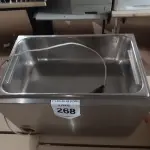 LOTE 268 - 01 LAVADORA ULTRASSÔNICA COMPUTADORIZADA INOX. (NO ESTADO) ATENÇÃO! FAZER A VISITAÇÃO ANTES DE ARREMATAR, NÃO SABEMOS SE FUNCIONA, LEILÃO NÃO TEM GARANTIA E NEM DEVOLUÇÃO, SUJEITO A POSSÍVEIS AVARIAS VISÍVEIS/OCULTAS E/OU AUSÊNCIA DE COMPONENTES.