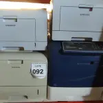 LOTE 092 - 04 IMPRESSORAS SENDO, 03 MODELOS ML-3471ND SAMSUNG E 01 PHASER 4600 MARCA XEROX.  (NO ESTADO) ATENÇÃO! FAZER A VISITAÇÃO ANTES DE ARREMATAR, NÃO SABEMOS SE FUNCIONA, LEILÃO NÃO TEM GARANTIA E NEM DEVOLUÇÃO, SUJEITO A POSSÍVEIS AVARIAS VISÍVEIS/OCULTAS E/OU AUSÊNCIA DE COMPONENTES.