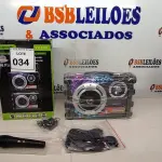 LOTE 034 - 01 CAIXA DE SOM ECOPOWER KARAOKÊ BLUETOOTH MODELO EP-2220 COM CONTROLE, CARREGADOR E MICROFONE COLORIDO. (NO ESTADO) ATENÇÃO! FAZER A VISITAÇÃO ANTES DE ARREMATAR, NÃO SABEMOS SE FUNCIONA, LEILÃO NÃO TEM GARANTIA E NEM DEVOLUÇÃO, SUJEITO A POSSÍVEIS AVARIAS VISÍVEIS/OCULTAS E/OU AUSÊNCIA DE COMPONENTES.
