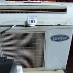 LOTE 193 - 01 AR CONDICIONADO MODELO SPRINGER MARCA CARRIER. (NO ESTADO) ATENÇÃO! FAZER A VISITAÇÃO ANTES DE ARREMATAR, NÃO SABEMOS SE FUNCIONA, LEILÃO NÃO TEM GARANTIA E NEM DEVOLUÇÃO, SUJEITO A POSSÍVEIS AVARIAS VISÍVEIS/OCULTAS E/OU AUSÊNCIA DE COMPONENTES.