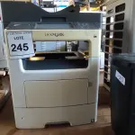 LOTE 245 - 01 IMPRESSORA NX611DE MARCA LEXMARK. (NO ESTADO) ATENÇÃO! FAZER A VISITAÇÃO ANTES DE ARREMATAR, NÃO SABEMOS SE FUNCIONA, LEILÃO NÃO TEM GARANTIA E NEM DEVOLUÇÃO, SUJEITO A POSSÍVEIS AVARIAS VISÍVEIS/OCULTAS E/OU AUSÊNCIA DE COMPONENTES.